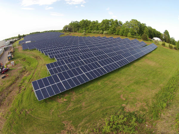 Proactive manufacturers are seeking and finding market opportunities in the solar energy industry. Photo courtesy of Stamp Source, Charlotte, N.C.