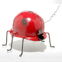 NBT Art Auction Ladybug Helmet